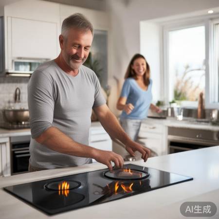 集成灶操作简便，油烟少，老婆称