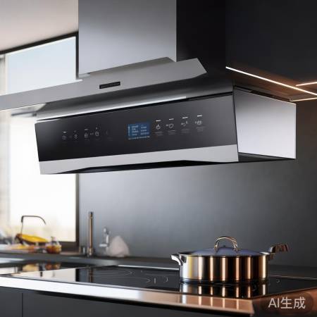 触屏油烟机，操作便捷如手机
