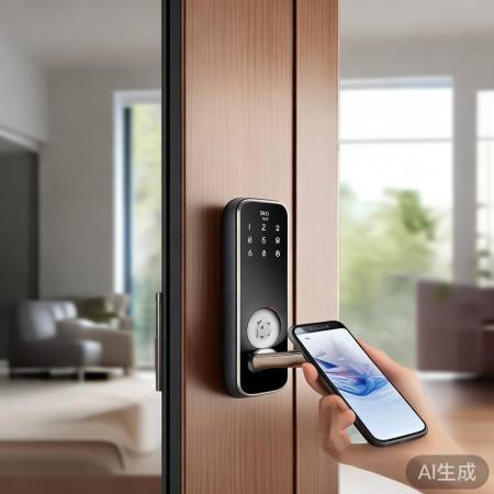 智能锁，一扫即开，安全贴心。