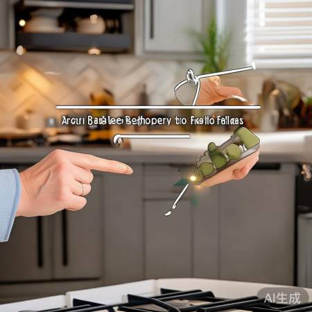 燃气灶电池取出技巧