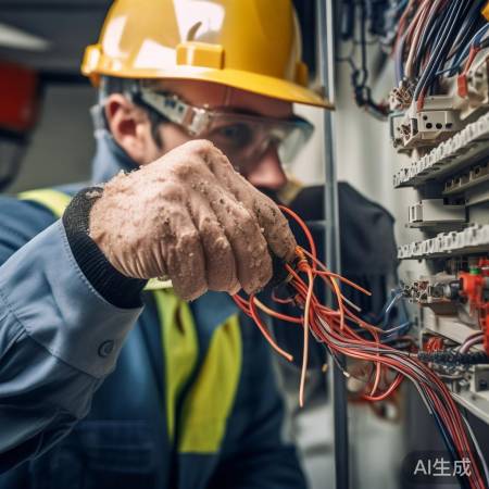 “接线手干防触电”